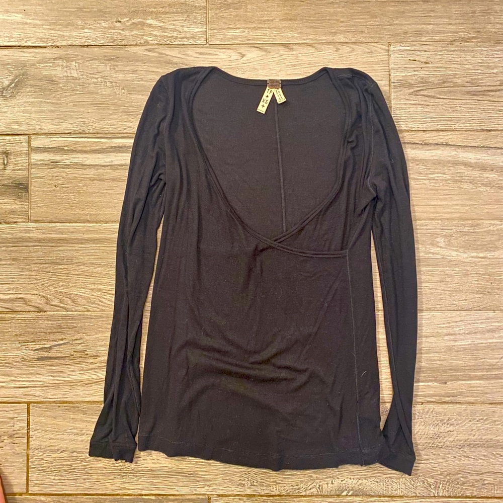 Free People black long sleeve